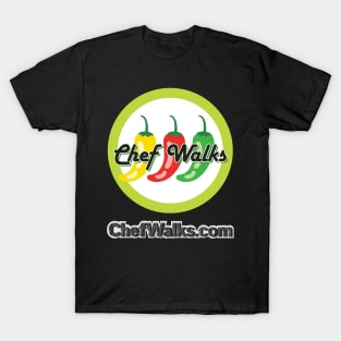 Chef Walks Logo with Website T-Shirt